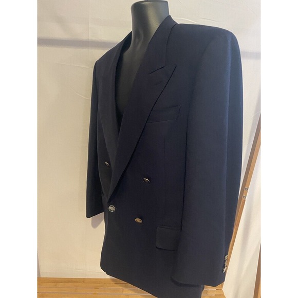 Suit coat with Order Of The Garter buttons Honi Soit Qui Mal 100% Wool 23x19 M - Picture 8 of 11